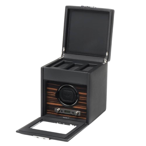 Wolf Roadster Single Watch Winder Black