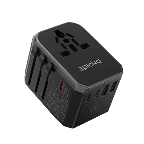 Epicka Universal Travel Adapter TA-105, Black